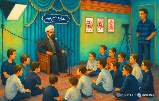 Indoor Lecture to Young Boys with Focused Attention – AI Generated Video | Hailuo AI