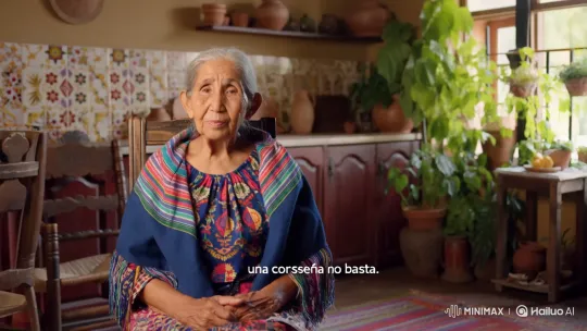 Mexican Elderly Woman Gives Security Advice – AI Generated Video | Hailuo AI
