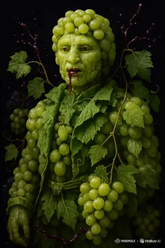 Diverse Fruit Selection: Grapes, Strawberries, Kiwi – AI Generated Video | Hailuo AI