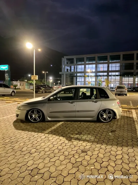 Modified Car Rises with Air Suspension at Night – AI Generated Video | Hailuo AI