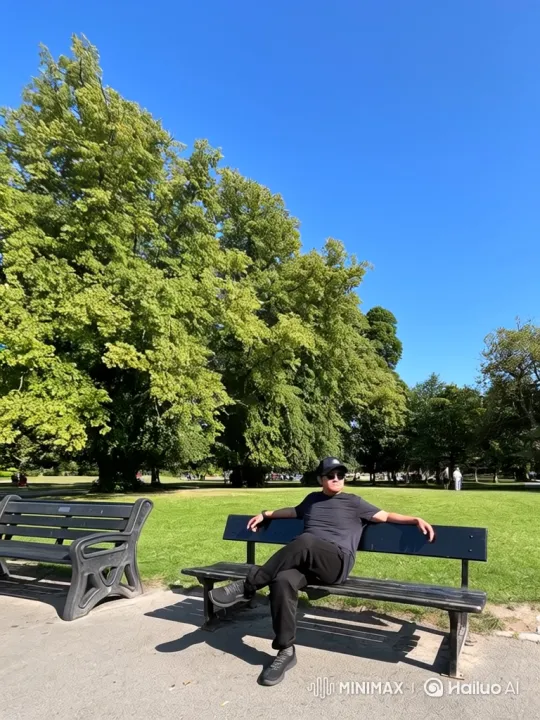 Zoom-Out from Park Bench to View Earth from Space – AI Generated Video | Hailuo AI