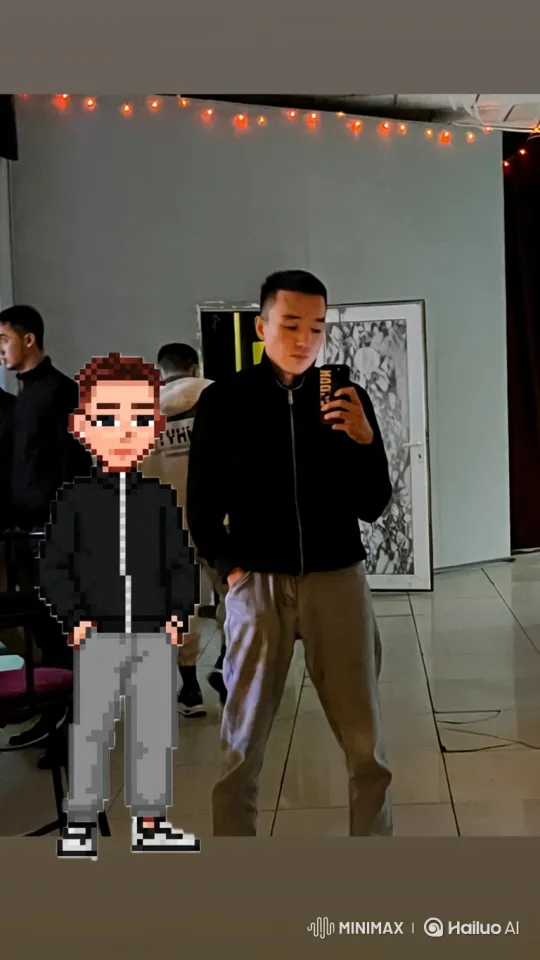 Young Man and Avatar in 180-Degree Camera Move – AI Generated Video | Hailuo AI