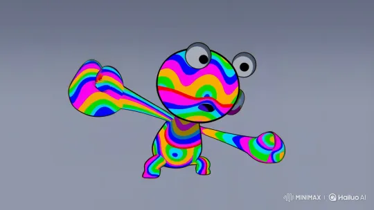 Bezerra Conjures Energy Beam in Flash-Animated Cartoon – AI Generated Video | Hailuo AI