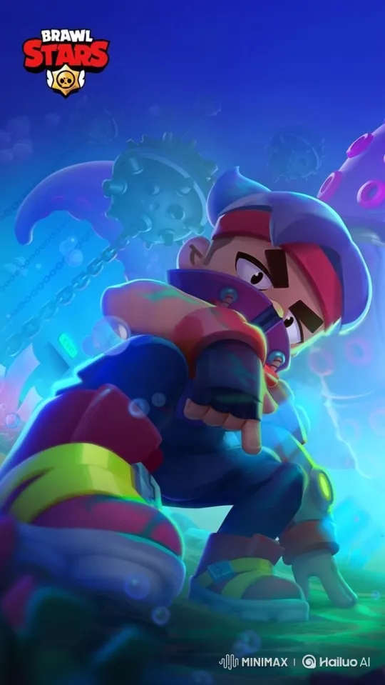 Mysterious Underwater Hero in Ready Stance – AI Generated Video | Hailuo AI