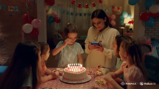 Mother Surprises Child with Custom Song at Birthday Party – AI Generated Video | Hailuo AI