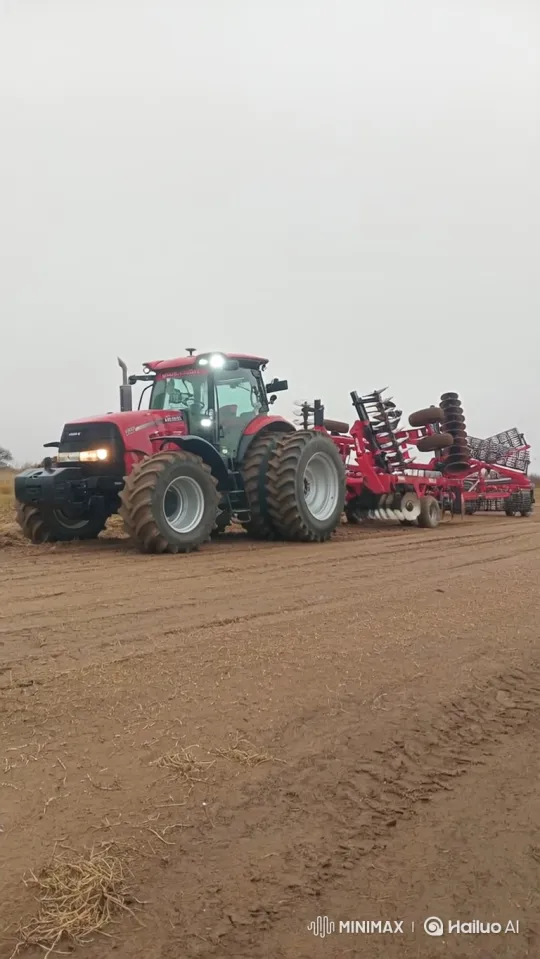 Tractor with Advanced Suspension Tills a Vast Field – AI Generated Video | Hailuo AI