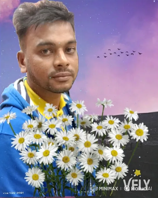 Young Man Amidst Swaying Daisies and Dreamy Sky – AI Generated Video | Hailuo AI