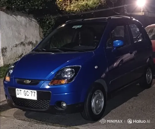 Blue Car Simulates Air Suspension Lowering – AI Generated Video | Hailuo AI