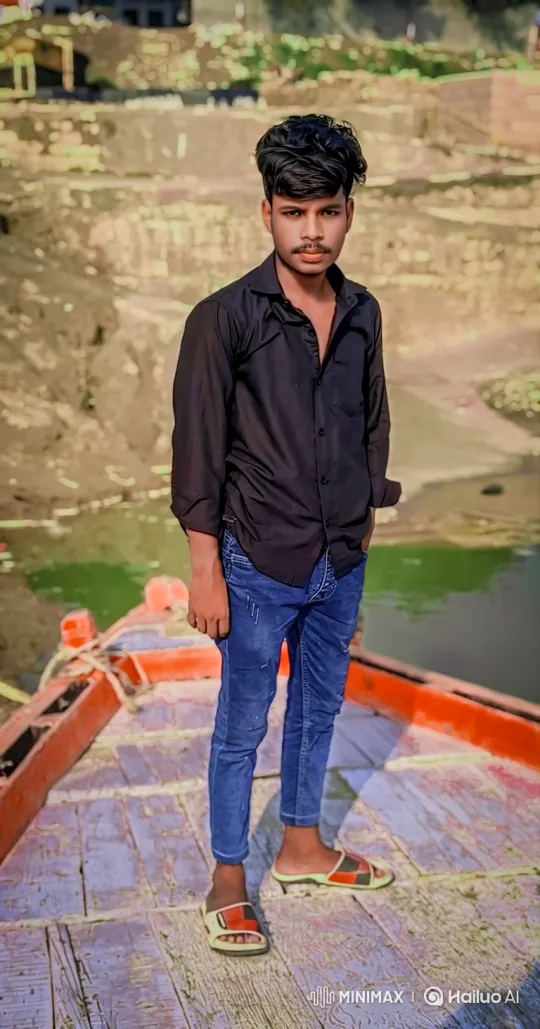Young Man Prepares for a Drive on Riverbank – AI Generated Video | Hailuo AI