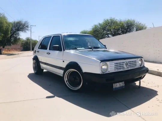 Modified Volkswagen Golf Mk2 with Active Air Suspension – AI Generated Video | Hailuo AI