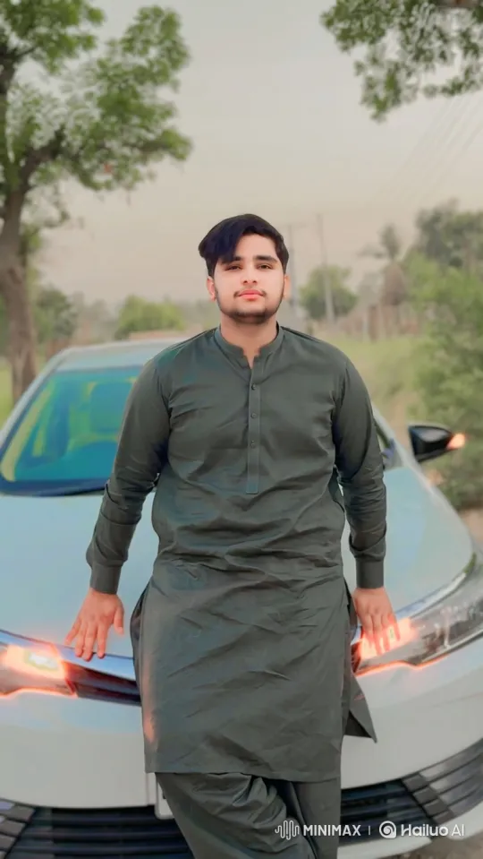 Young Man at Twilight by a Car, Serene and Still – AI Generated Video | Hailuo AI