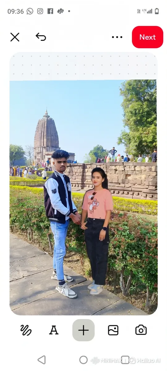 Young Couple Enjoying a Sunny Day at a Historic Temple – AI Generated Video | Hailuo AI
