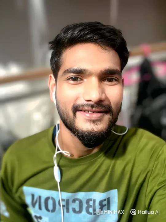 Young Man Enjoying Music with a Warm Smile – AI Generated Video | Hailuo AI