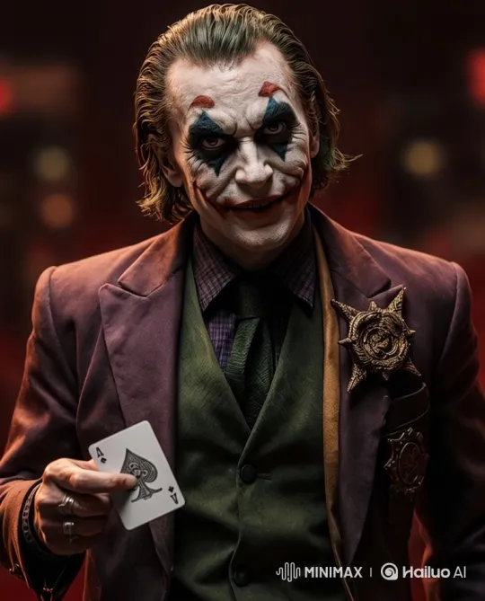 Joker Strolls Through Hellish Club, Captivates Crowd – AI Generated Video | Hailuo AI