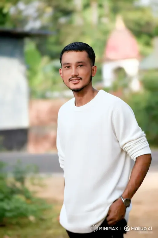 Young Couple Shares Silent Moment in Golden Hour Park – AI Generated Video | Hailuo AI