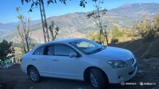 Sleek Sedan Demonstrates Dynamic Air Suspension in Mountain Scenery – AI Generated Video | Hailuo AI