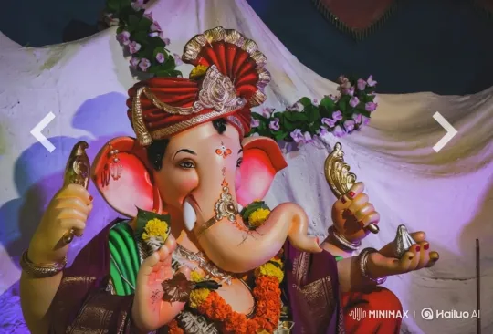 Craftsmanship and Serenity: Close-up of a Deity Statue – AI Generated Video | Hailuo AI