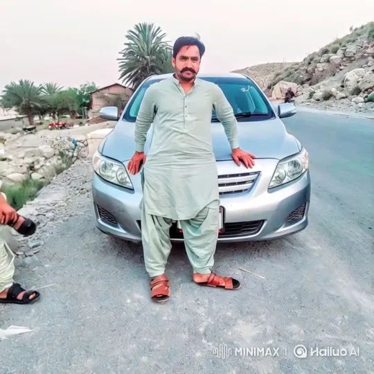 Man Prepares Armed Vehicle for Journey in Arid Landscape – AI Generated Video | Hailuo AI
