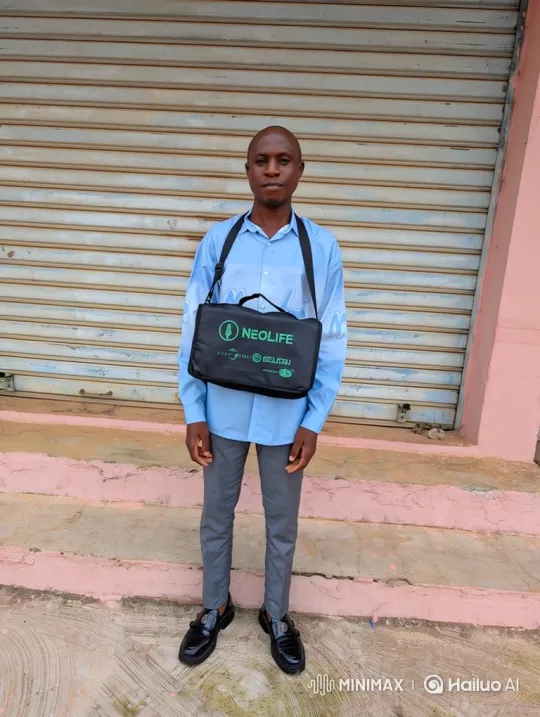 Man Stands with Confidence in Front of Metal Shutter – AI Generated Video | Hailuo AI