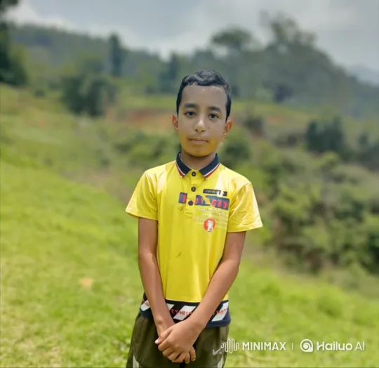 Young Boy Meets King Aboard Helicopter in Hillside Setting – AI Generated Video | Hailuo AI