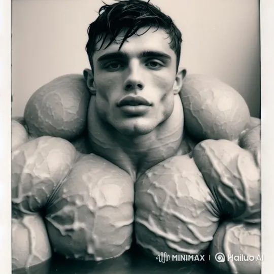 Bodybuilder Showcases Strength with Seductive Wink – AI Generated Video | Hailuo AI