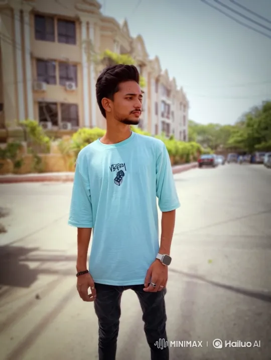 Young Man Turns to Camera with Serene Gaze – AI Generated Video | Hailuo AI