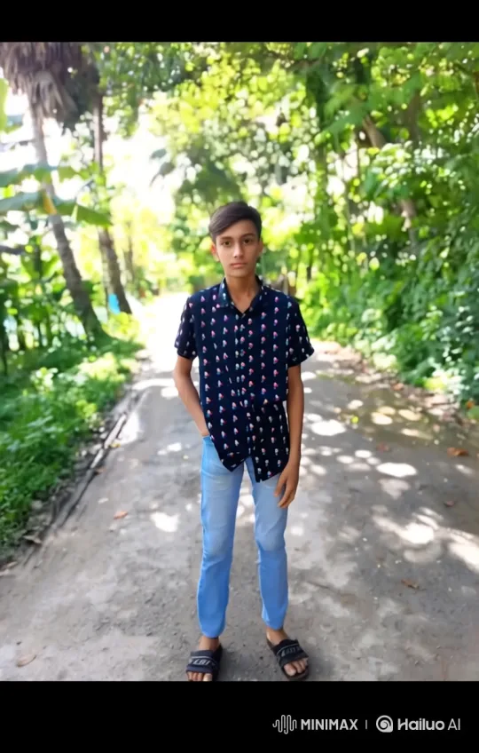 Young Man Transitioning from Jungle Path to City Street with Porsche Stop – AI Generated Video | Hailuo AI