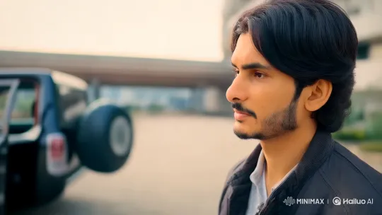 Young Man Prepares for Journey in Fortuner SUV – AI Generated Video | Hailuo AI