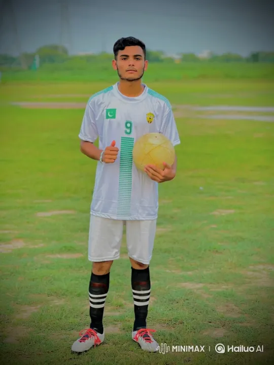 Young Pakistani Footballer Showcases Juggling Skills – AI Generated Video | Hailuo AI