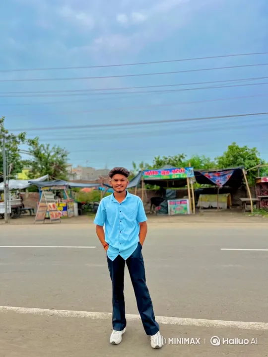 Young Man Witnesses Stately Car Convoy on Rural Road – AI Generated Video | Hailuo AI