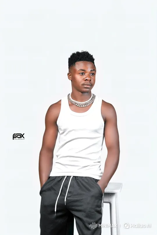 Young Black Man in Contemplative Studio Portrait – AI Generated Video | Hailuo AI