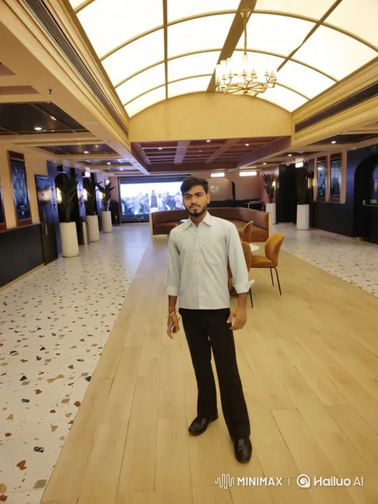 Young Man Enters Luxury Rolls-Royce in Modern Lobby – AI Generated Video | Hailuo AI