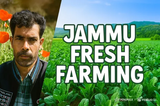 Jammu Fresh Farming: A Farmer's Dedication and Bounty – AI Generated Video | Hailuo AI