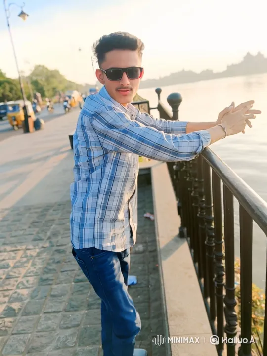 Young Man and Woman Greet Each Other on Sunset Promenade – AI Generated Video | Hailuo AI