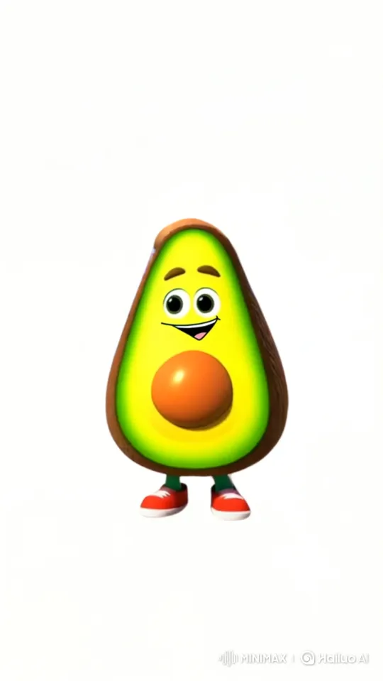 Animated Avocado Shops for Fruit in Supermarket – AI Generated Video | Hailuo AI
