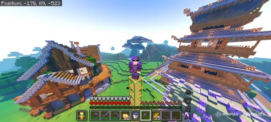 Stylized Blocky World Exploration and Panoramic View – AI Generated Video | Hailuo AI