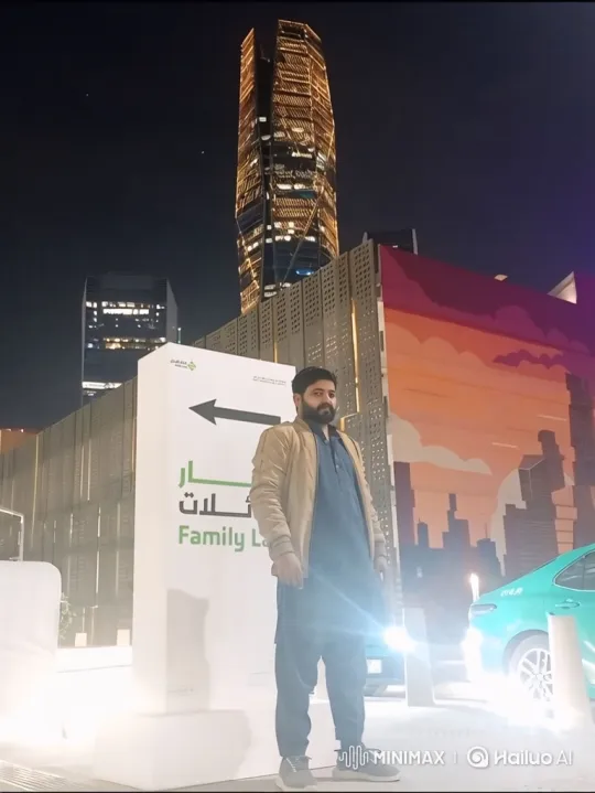Contemplative Man in Dynamic City Night – AI Generated Video | Hailuo AI