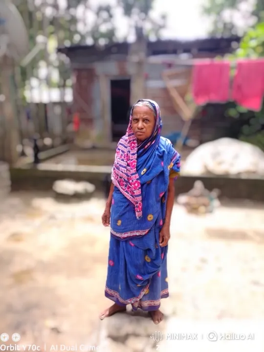 Elderly Woman Prepares to Board Helicopter in Rural Setting – AI Generated Video | Hailuo AI