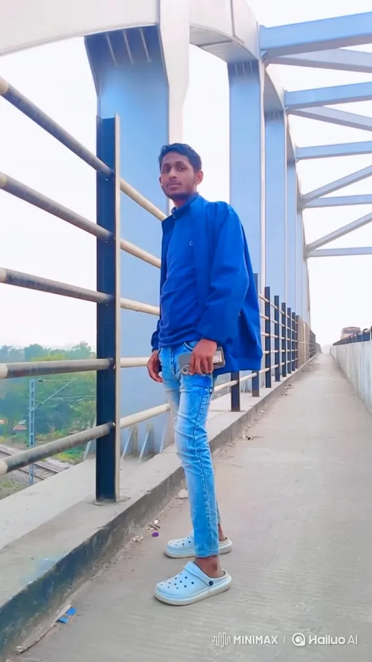 Young Man Claims Rolls-Royce on Pedestrian Bridge – AI Generated Video | Hailuo AI