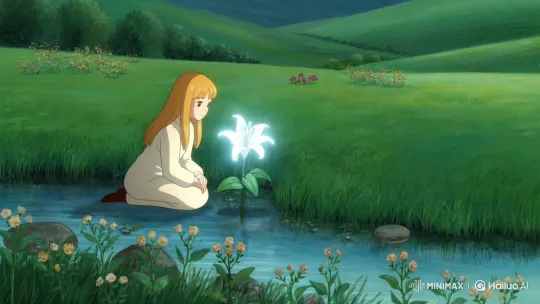 Liora Revives Meadow with Magical White Lily – AI Generated Video | Hailuo AI