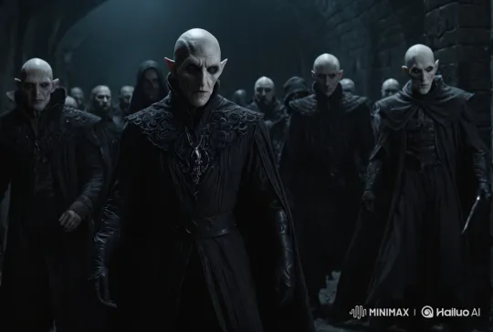 Emma Watson Unmasks as Man in Dark Corridor Transformation – AI Generated Video | Hailuo AI