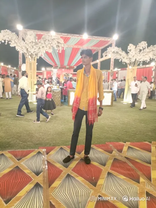 Young Man Meets Prime Minister Modi at Outdoor Celebration – AI Generated Video | Hailuo AI