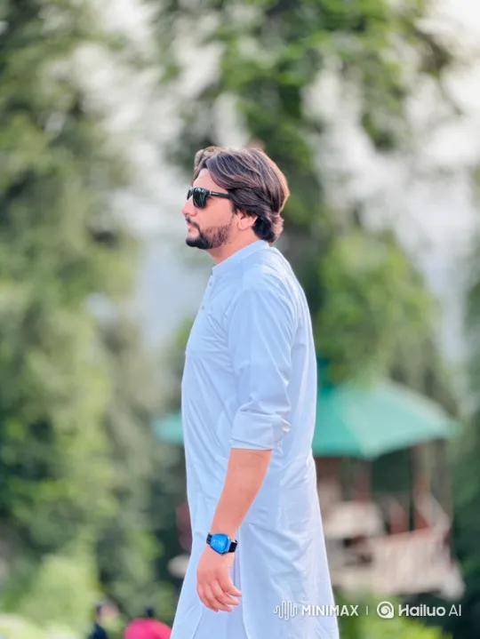 Young Man in White Contemplates Outdoors – AI Generated Video | Hailuo AI