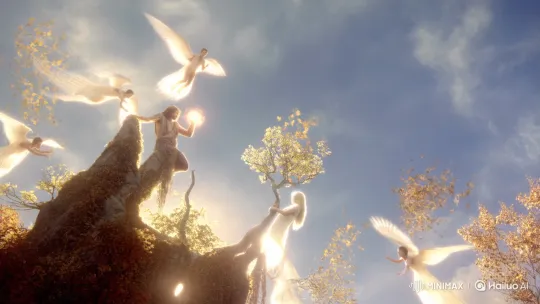 The Fall of Man: From Heavenly Paradise to Earthly Temptation – AI Generated Video | Hailuo AI