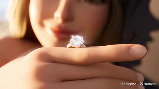 Woman Tearfully Accepts Engagement Proposal – AI Generated Video | Hailuo AI