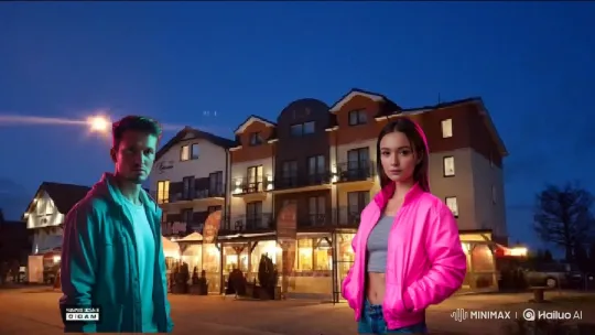 Nighttime Street Encounter Ends with a Kiss – AI Generated Video | Hailuo AI