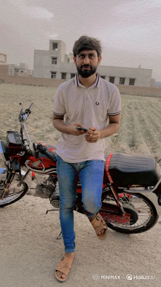 Couple Shares Quiet Moment by Motorcycle – AI Generated Video | Hailuo AI