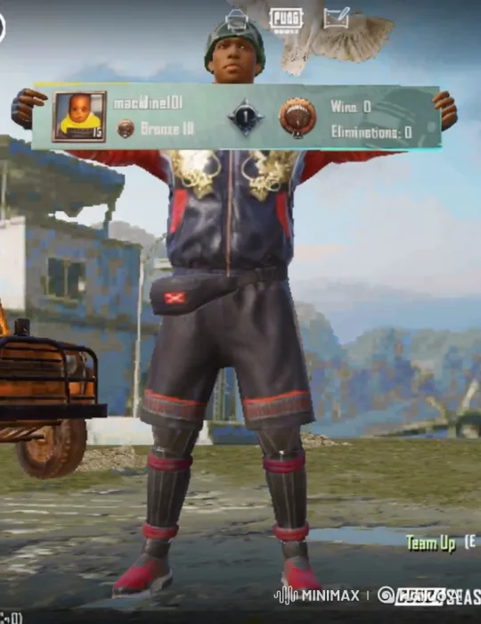 PUBG Mobile Player Celebrates Sudden Victory and Stats Boost – AI Generated Video | Hailuo AI