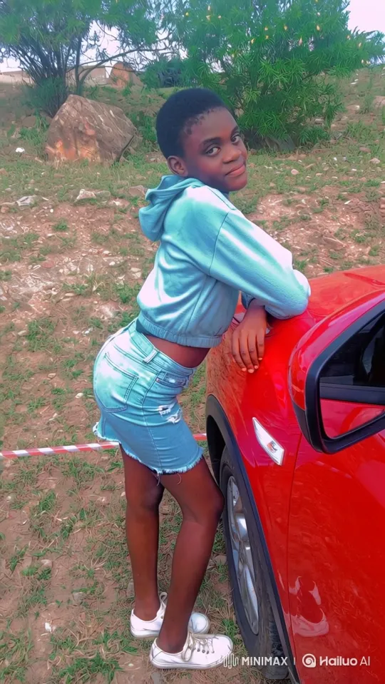 Young Girl Drives Away in Red Car with Dramatic Shift in Mood – AI Generated Video | Hailuo AI