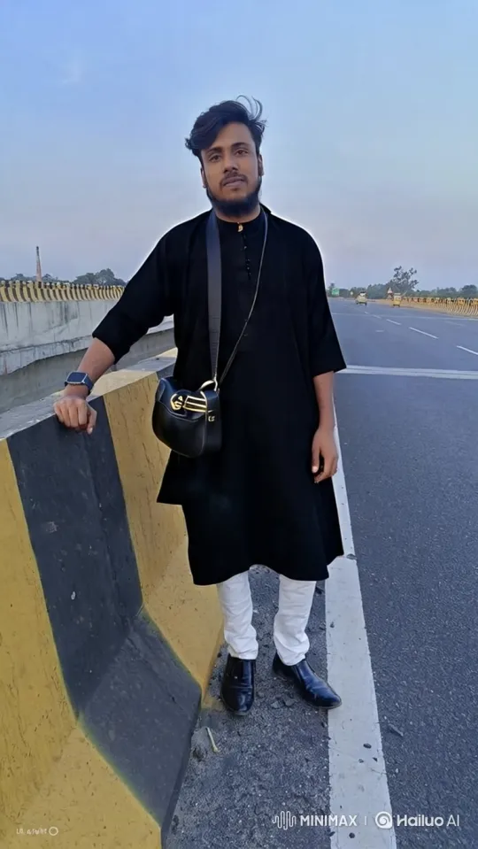 Young Man in Black Drives Away in Rolls-Royce – AI Generated Video | Hailuo AI